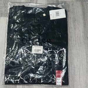 Men Guess Black Graphic T-Shirt